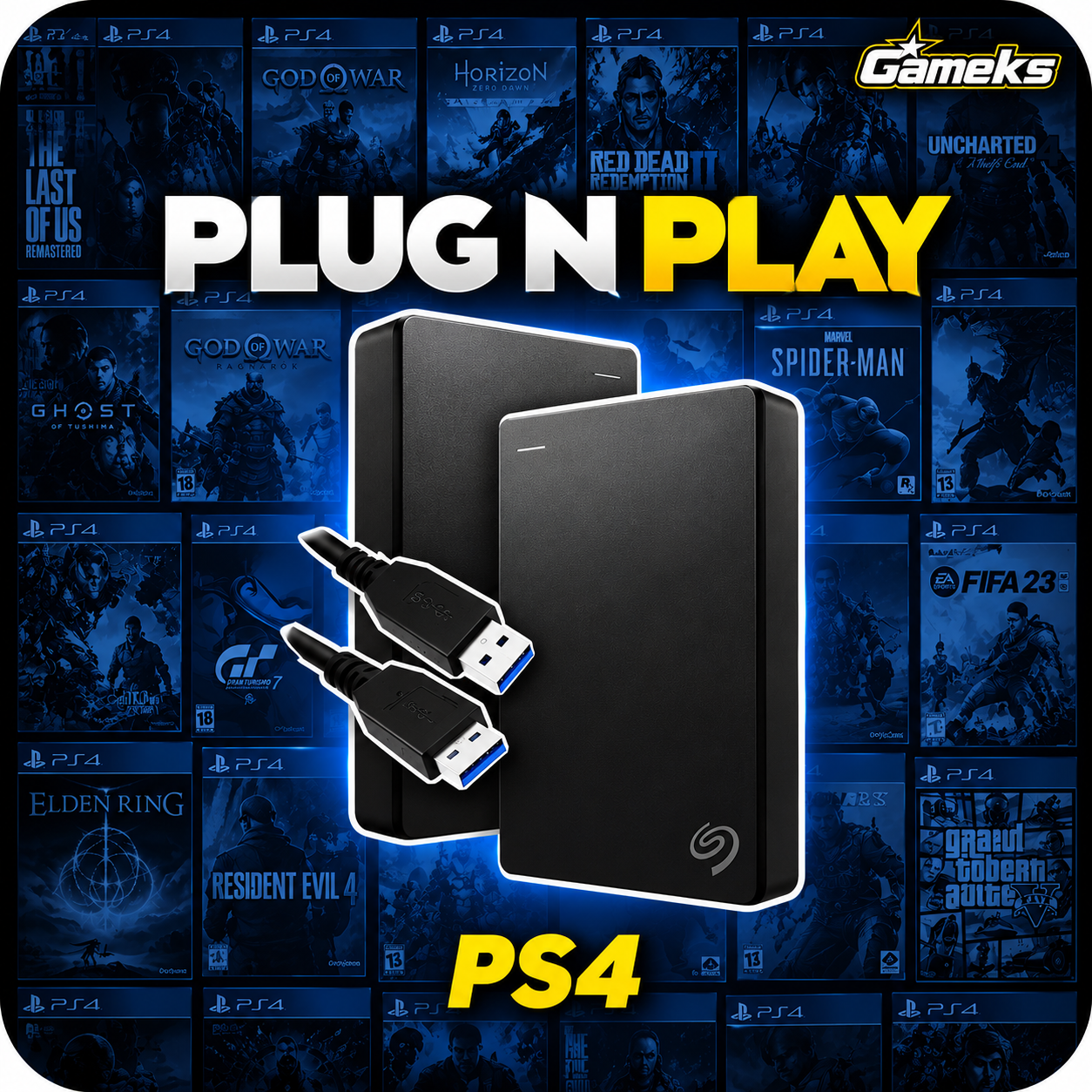 PS4 External Game Drive